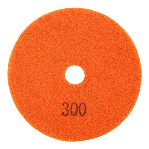 4 -Zoll -Runde Diamant Polishing Pad Granit Marmor Scheibenscheibe Wet -Polither -Werkzeug (300mesh) von YUKOFE