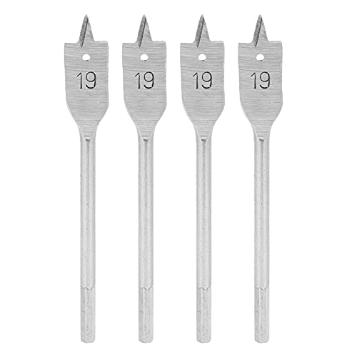 4pcs Spatenbohrer Bit Set Paddle Flachbit mit hohem Kohlenstoffstahlholzhandwerkzeuge 19mm 4pcs Spatenbohrer Bit Set Paddle Flachbit mit hohem Kohlenstoffstahlholzhandwerkzeuge 19mm von YUKOFE