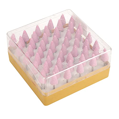 50 pcs Keramik dreieckige Kegelschleifbits Aluminiumoxid -Rotationswerkzeugzubehör zum Polieren entlarzene Metalle von YUKOFE