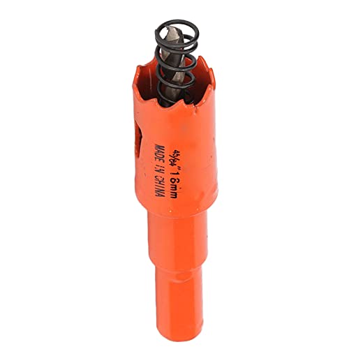 Bi Metal Hole Saw Bit Bit High Speed Stahl Cutter mit Dorn und Metall (18 mm)) von YUKOFE