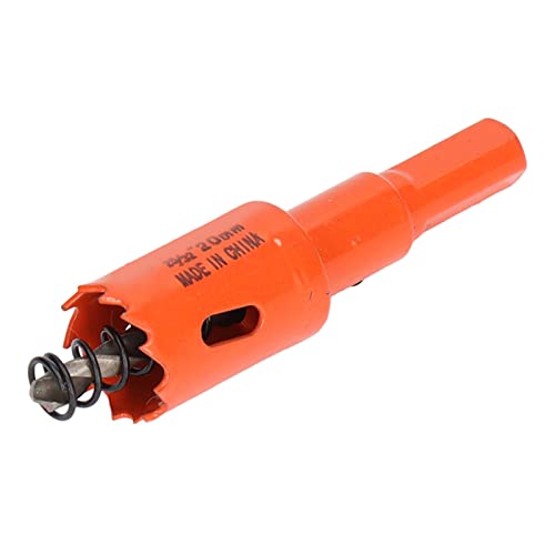 Bi Metal Hole Saw Bit Bit High Speed Stahl Cutter mit Dorn und Metall (25/32 (20 mm)) von YUKOFE