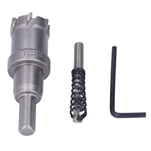 Carbid -Loch -Säge bit dicke Metallzähler -Loch -Cutter -Kit Sechsschlüssel Kernbohrbohrer Stahl -Zähne -Loch -Säge Kit geliefert Materialien 45 Stahlzähne für Stahl Metallholz (25mm) von YUKOFE