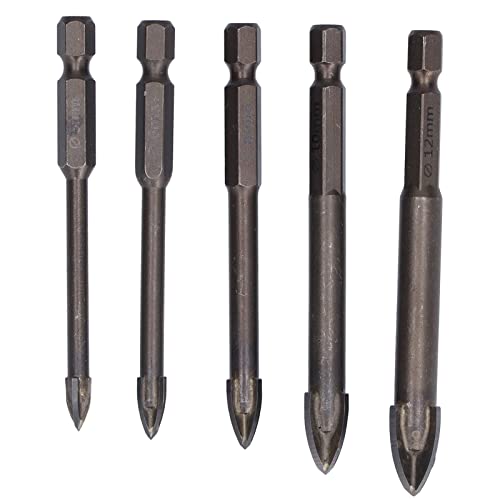 Cross Hex Bohrer Bit Wolfram Carbid Glas Betonlochöffner 1/4in Sechskant Shank Vielseitige Verwendung Cross Hex Bohrer Bit Wolfram Carbid Glas Betonlochöffner 1/4in Sechskant Shank Vielseitige Verwendung von YUKOFE