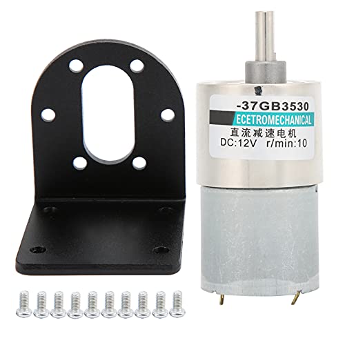 DC -Zahnradmotor Mikro kleiner Geschwindigkeit großer Torsion uermagnet 12V XD37GB3530 -Halterung für Robotik (10rpm/min) von YUKOFE