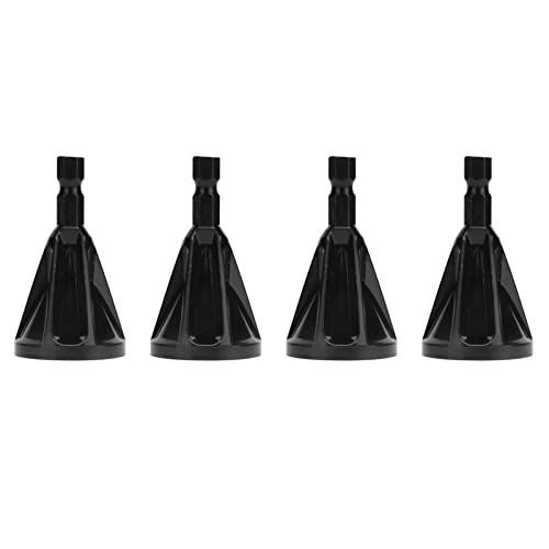 Debringer externer Kämpferwerkzeug tragen effiziente Kammern Drill Carbid Grat Entfernung Set 4PCS Schwarz (Hex Handle) von YUKOFE