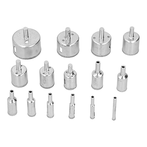 Diamantbohrer Bit Set Kohlenstoffstahl Emery Loch Säge für Keramikglas von YUKOFE