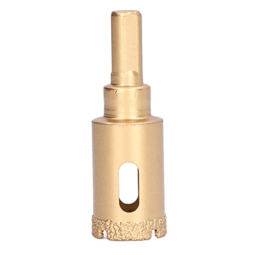 Diamantbohrer Bit beschichtetes gefälschter Kernlochsäge -Schneiderglasfliesen Granit Marmor Porzellan 35 mm Stanztiefe dreieckige Griffspeicherbox (22mm) von YUKOFE