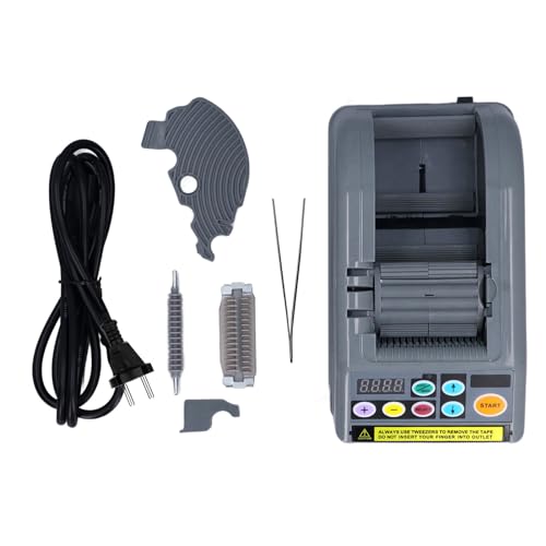 Elektroribbon Schneidmaschine grau, automatischer Klebebandspender Cutter für Versandgeschenkverpackung 6 bis 60 mm Breite 999 mm Elektroribbon Schneidmaschine grau, automatischer Klebebandspender Cutter für Versandgeschenkverpackung 6 bis 60 mm Breite 999 mm von YUKOFE