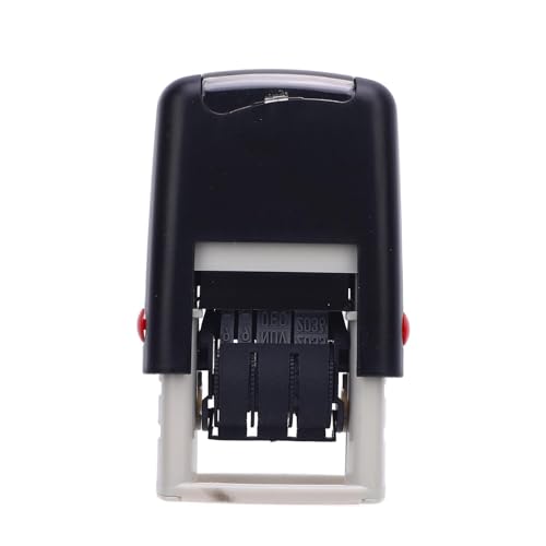English Date Stempel klarer Abdruck kompakter Abs Material Stempel für Bürohaus (Schwarz) von YUKOFE