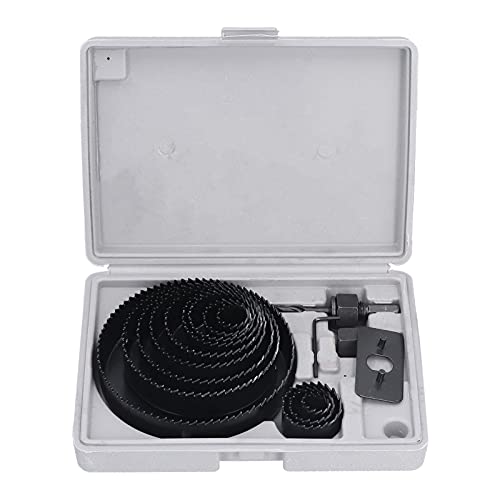 Lochsäge Kit genau symmetrisch schnell saubere schwarze Oxidation Wege -Wald -Holzbearbeitung Loch Säge für Plastikplattenbohrungen von YUKOFE