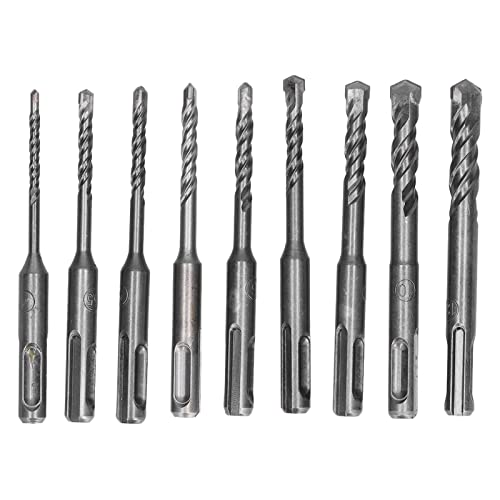 Mauerwerk Bohrbohrer Bit Set Carbid Tipps Drehhammer mit 4-12mm -Durchmesser mit Aufbewahrungsbox für Bauprojekte (160mm) von YUKOFE