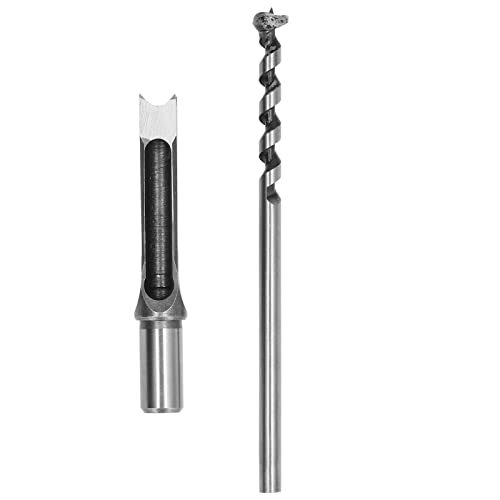 Square Hole Mortiser Drill Bit Legierstahl Stahl Verstellbarer Meißelmeißel Holzbearbeitungswerkzeug für Holzbearbeitungsprojekte (16mm) von YUKOFE