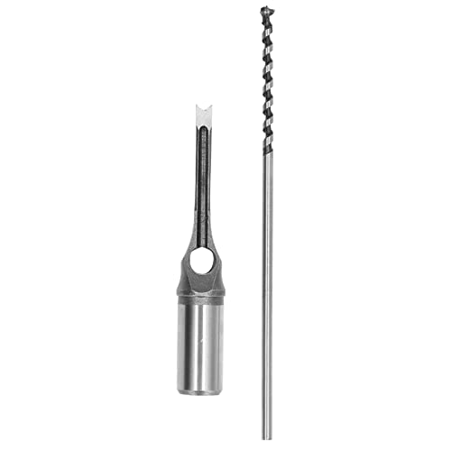 Square Hole Mortiser Drill Bit Legierstahl Stahl Verstellbarer Meißelmeißel Holzbearbeitungswerkzeug für Holzbearbeitungsprojekte (6.4mm) von YUKOFE