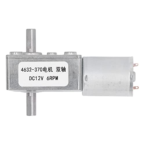 Turbo -Getriebemotor 2 Welle High Torsion Micro Getriebe DC12V Elektrische Werkzeuge (6RPM) von YUKOFE
