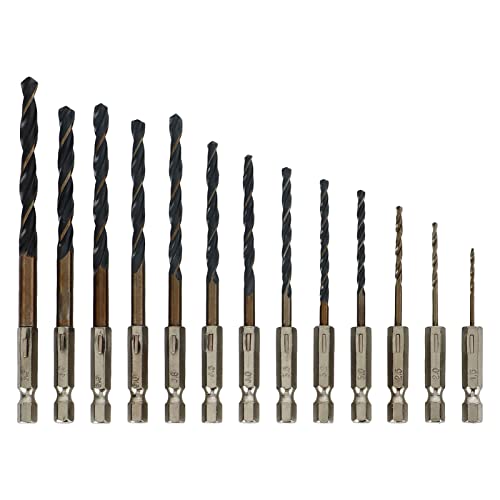 Twist Bohrer Bit Stahl Spiralflöte Schnelles Wechsel für Holzplastik Metall DIY -Arbeit von YUKOFE