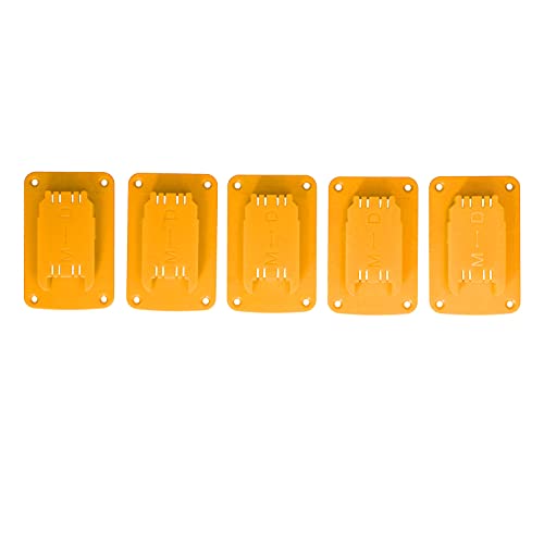 Werkzeughalter -Mount -Batterie -Fixierungshalterstange für Elektrowerkzeuge Starke Kompatibilität Organisieren Sie Werkzeug mit hoher Auswirkung ABS -Material 5pcs Set (Yellow) von YUKOFE