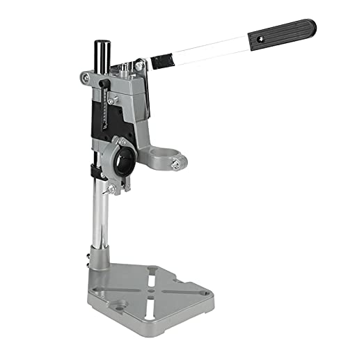YUKOFE Bohrhalterung, Bohrständer, Werkbank-Reparaturwerkzeug zum Bohren, Aluminiumbasis, Präzisions-Bohrmaschinen, Kragen 38–43 mm, Klemmbereich, Einzel- und Doppellöcher, solide, (Metall) von YUKOFE