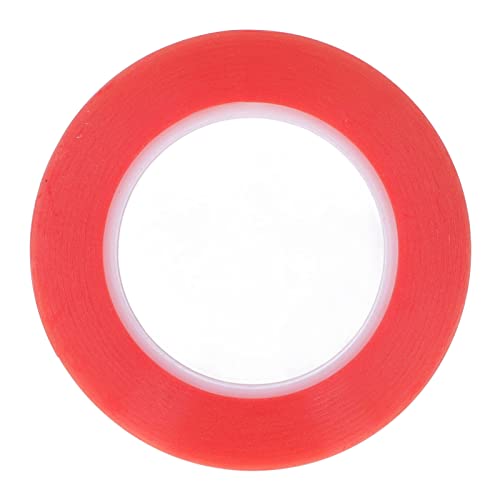 YUKOFE PET -Doppel -Seiten -Klebeband -Ringform -Kleberdichtung für Home -Objekte Fixierung rot (15mm) von YUKOFE