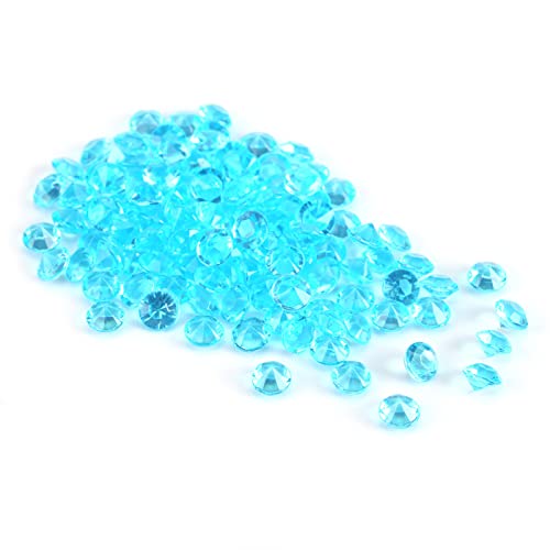 1000Pcs 6mm Clear Acrylic Beads Vase Filler Wedding Decor DIY Ornament Accessories (Blau) von YULEESIYIP