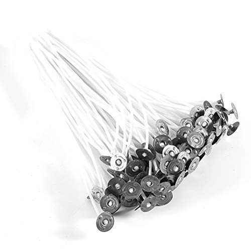 100pcs 8/10/12/12/15/20 cm Kerzendocht vor gewachsen mit Sustainer -Baumwollkern DIY Niedriger Rauch (15 cm) von YULEESIYIP