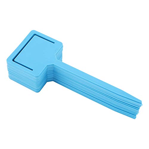 20pcs PVC Langlebige Gartenblumenpflanzetikett Etikett Marke Samenpfahlwerkzeug für die Gartenarbeit (Blau) von YULEESIYIP