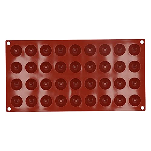 Silikonkuchenform Semisphären -Schokoladenseifenschale Küche Safe Safe leicht zu benutze Kinder Weihnachten (36 small half circle) von YULEESIYIP