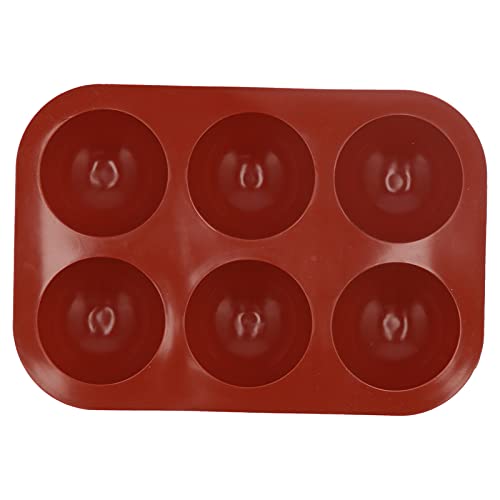 Silikonkuchenform Semisphären -Schokoladenseifenschale Küche Safe Safe leicht zu benutze Kinder Weihnachten (6 small half circle) von YULEESIYIP