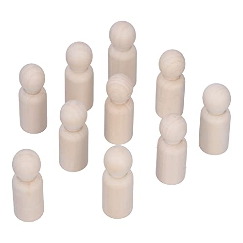 YULEESIYIP Hölzerne Peg Dolls Familienkörper Kit DIY Graffiti Malerei Holzfigur (Male puppet) von YULEESIYIP