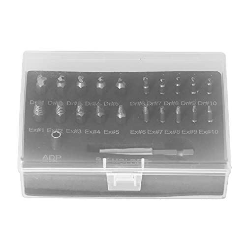 22pcs beschädigter Schraubenextraktbrust -Remover -Werkzeug Hochgeschwindigkeitsstahl Langable HSS -Hardware (60 mm gewöhnliche Verbindungsstange) von YUMILI