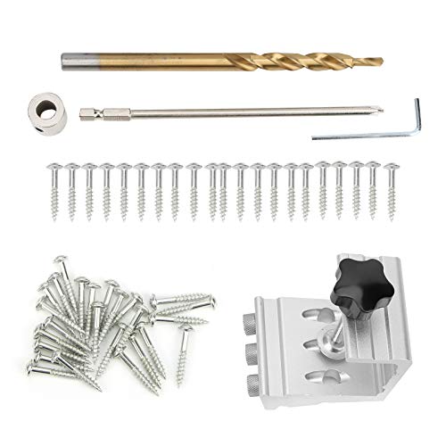 Aluminiumlegierung Punch Locator Drill Guide Holzbearbeitungs -Doweling -Werkzeug für DIY -Heimdekoration von YUMILI