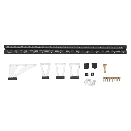 YUMILI Schwalbenschwanzmarkierungsmessgeräte Set Aluminiumlegierung 1: 4 1: 5 1: 6 1: 7 1: 8 1: 9 Moveable Dovetail Scribing Holzbearbeitungsprojekte von YUMILI
