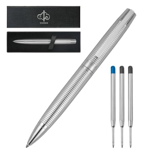 YUN CHUN Kugelschreiber-Set, ausgefallene und luxuriöse nachfüllbare Stifte für Herren, Führungskräfte, Geschäftsleute, Geschäftsstift-Sets mit Box als Geschenk, Teleskop-Kugelschreiber (kariertes YUN CHUN Kugelschreiber-Set, ausgefallene und luxuriöse nachfüllbare Stifte für Herren, Führungskräfte, Geschäftsleute, Geschäftsstift-Sets mit Box als Geschenk, Teleskop-Kugelschreiber (kariertes von YUN CHUN