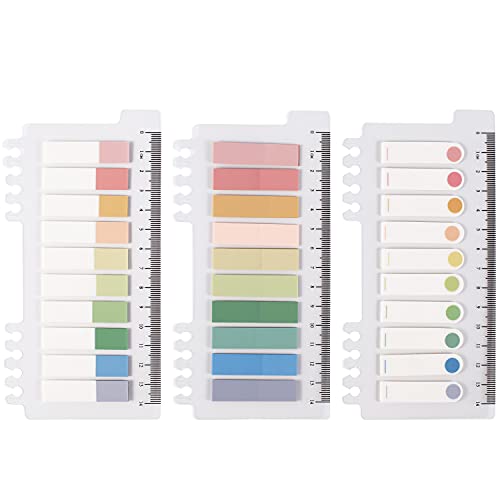 Morandi Sticky Notes Set Klebezettel 30 Farben Notiz Aufkleber Klebrige Marker Seitenmarkierung 200 Stück/Packung, 3 Packungen (Morandi) von YUNA