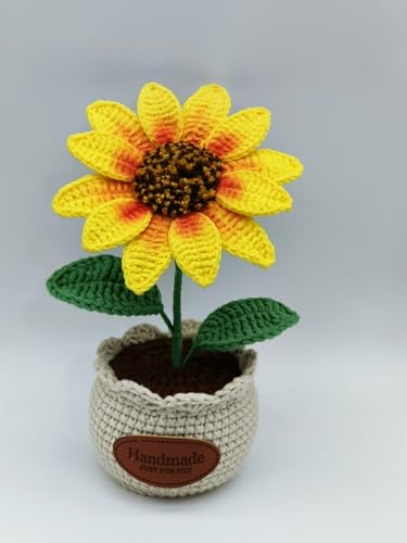 YUNBIAOSEN Handgefertigte Häkelblumen, gestrickte Schreibtischdekoration, Heimdekoration für Zuhause und Büro, Schreibtischdekoration, perfekt für Freundin, Ehefrau, Mütter, Liebhaber und Sie YUNBIAOSEN Handgefertigte Häkelblumen, gestrickte Schreibtischdekoration, Heimdekoration für Zuhause und Büro, Schreibtischdekoration, perfekt für Freundin, Ehefrau, Mütter, Liebhaber und Sie von YUNBIAOSEN