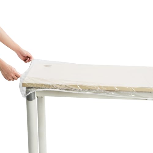Tischdecke Transparent,Durchsichtige Tischdecke,PVC Wasserdicht Tischdecken,Outdoor Tischschutz,Transparente Tischabdeckung Geeignet für Küche, Balkon, Garten, Esszimmer (192x86cm) von YUNCHONGuk