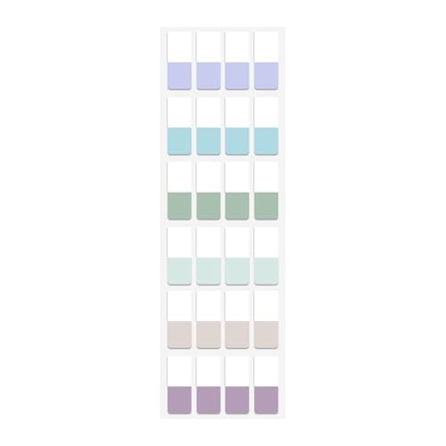 60/120/240 Stück bunte PET-Etiketten, selbstklebende Notiz-Seitenmarker für Notizbuch, Planer, Kalender, Ordner, Buch, Regenbogen-Bibelbuch-Tabs von YUNGLOO