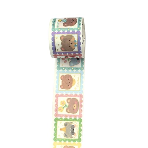 Ästhetisches Klebeband, Cartoon-Tiere, dekoratives Klebeband, Scrapbooking, Dekoration für Scrapbooking, Tagebuch, Fotoalbum, 3 cm x 3 m, selbstklebend Ästhetisches Klebeband, Cartoon-Tiere, dekoratives Klebeband, Scrapbooking, Dekoration für Scrapbooking, Tagebuch, Fotoalbum, 3 cm x 3 m, selbstklebend von YUNGLOO