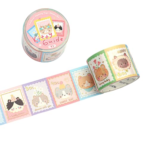 Ästhetisches Klebeband, Cartoon-Tiere, dekoratives Klebeband, Scrapbooking, Dekoration für Scrapbooking, Tagebuch, Fotoalbum, 3 cm x 3 m, selbstklebend Ästhetisches Klebeband, Cartoon-Tiere, dekoratives Klebeband, Scrapbooking, Dekoration für Scrapbooking, Tagebuch, Fotoalbum, 3 cm x 3 m, selbstklebend von YUNGLOO