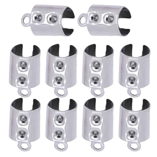 Edelstahl-Seilklemme, Schmuckwerkzeug, Lederschnur, Quetschperlen, Endkappen, Verbindungsstücke, Schmuck, Kordelstopper, Clip Edelstahl-Seilklemme, Schmuckwerkzeug, Lederschnur, Quetschperlen, Endkappen, Verbindungsstücke, Schmuck, Kordelstopper, Clip von YUNGLOO