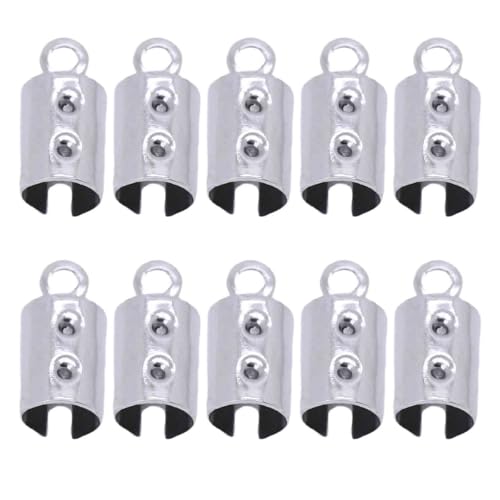 Edelstahl-Seilklemme, Schmuckwerkzeug, Lederschnur, Quetschperlen, Endkappen, Verbindungsstücke, Schmuck, Kordelstopper, Clip Edelstahl-Seilklemme, Schmuckwerkzeug, Lederschnur, Quetschperlen, Endkappen, Verbindungsstücke, Schmuck, Kordelstopper, Clip von YUNGLOO