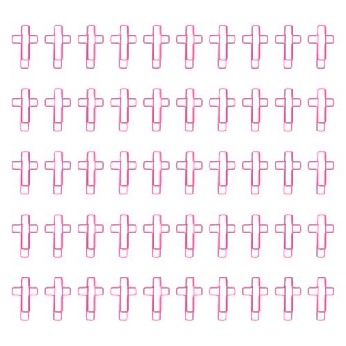 Kleine Lesezeichen, kreative Büroklammern, Kreuzform, Lesezeichen, Halter, Planer-Clips für Zuhause, 50 Stück Kleine Lesezeichen, kreative Büroklammern, Kreuzform, Lesezeichen, Halter, Planer-Clips für Zuhause, 50 Stück von YUNGLOO