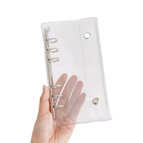 PVC-Fotoalbum mit 6 Löchern, Ringen, PVC-Kartenordner oder 10 Stück gelochte Taschenkarten von YUNGLOO
