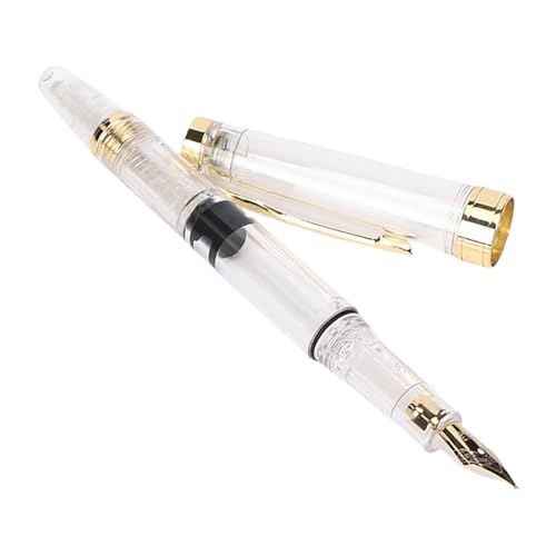 YUNGLOO Klarer Füllfederhalter, 0,38 mm, 0,5 mm, Schreibwaren, Unterschrift, Schule, Bürobedarf, Füllfederhalter, Schreiben, Kalligraphie, Schulbedarf von YUNGLOO