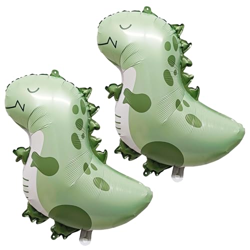 Dino Folienballon Groß, 2 Stück Dinosaurier Luftballons Helium Ballons Grün Dino Geburtstag Deko Niedlich Dinosaurier Folienballons Kinder für Themenparty, Geburtstag, Fotografiezubehör Dino Folienballon Groß, 2 Stück Dinosaurier Luftballons Helium Ballons Grün Dino Geburtstag Deko Niedlich Dinosaurier Folienballons Kinder für Themenparty, Geburtstag, Fotografiezubehör von YUNHENTONG