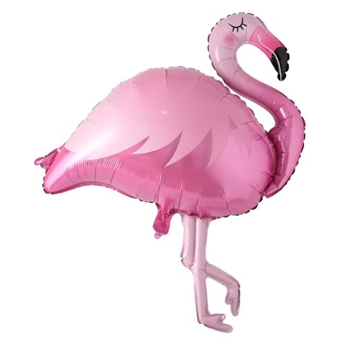 Groß Flamingo Folienballons, Luftballons Hawaii Party Deko, Rosa Flamingo Ballon, Flamingo Luftballon Helium für Sommer Pool Strand Geburtstags Party Dekorationen von YUNHENTONG