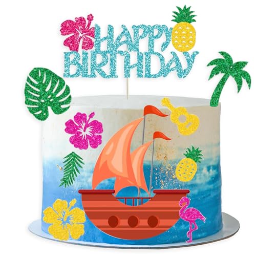 Sommer Tortendeko, 10 Stück Strand Kuchendeko Geburtstag, Segelboot Kuchendeko Sommer Cupcake Topper Sommer Happy Birthday Tortendeko für Sommerstrand Thema Partyzubehör Sommer Tortendeko, 10 Stück Strand Kuchendeko Geburtstag, Segelboot Kuchendeko Sommer Cupcake Topper Sommer Happy Birthday Tortendeko für Sommerstrand Thema Partyzubehör von YUNHENTONG