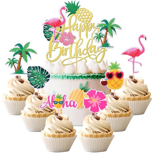 Sommer Tortendeko, 25 Stück Pool Strand Kuchendeko Geburtstag, Sommer Cupcake Topper Voller Energie Sommer Happy Birthday Tortendeko für Sommerstrand Thema Partyzubehör Sommer Tortendeko, 25 Stück Pool Strand Kuchendeko Geburtstag, Sommer Cupcake Topper Voller Energie Sommer Happy Birthday Tortendeko für Sommerstrand Thema Partyzubehör von YUNHENTONG