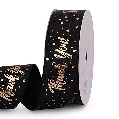 Geschenkband Ribbon Band Schleifenband Bänder Zum Basteln Ribbon Geschenk Verpackungsband Black Bronzing Geschenk Dekoratives Band Handgemachte Bug Diy Material Farbband-Vielen Dank Geschenkband Ribbon Band Schleifenband Bänder Zum Basteln Ribbon Geschenk Verpackungsband Black Bronzing Geschenk Dekoratives Band Handgemachte Bug Diy Material Farbband-Vielen Dank von YUNHOME