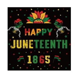 Happy Juneteenth 1865 Holz 25 TaDecor von YUNKKIN