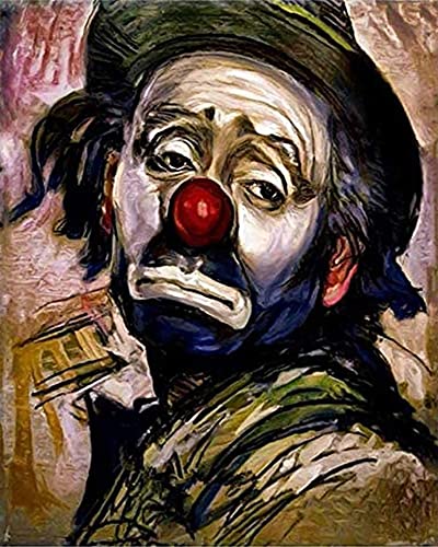 YUNLINZI Malen nach Zahlen Kits für Erwachsene Anfänger Kinder Zauberer-Clown-Mann mit Pinseln und Acryl DIY Leinwand Malerei Geschenke Kinderspielzeug Wandkunst Dekoration 40x50 cm -mit Rahmen YUNLINZI Malen nach Zahlen Kits für Erwachsene Anfänger Kinder Zauberer-Clown-Mann mit Pinseln und Acryl DIY Leinwand Malerei Geschenke Kinderspielzeug Wandkunst Dekoration 40x50 cm -mit Rahmen von YUNLINZI